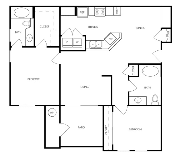 Redwood Floor Plan at Lasselle Place, Moreno Valley, CA