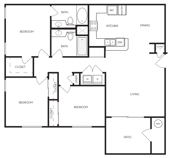 Sequoia Floor Plan at Lasselle Place, Moreno Valley, 92551