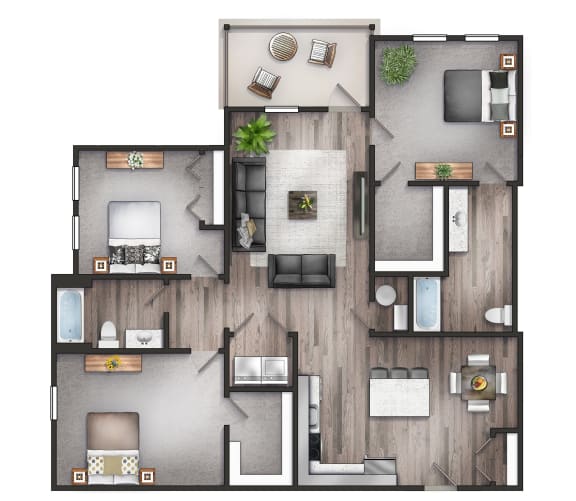 Concord three bedroom two bathroom