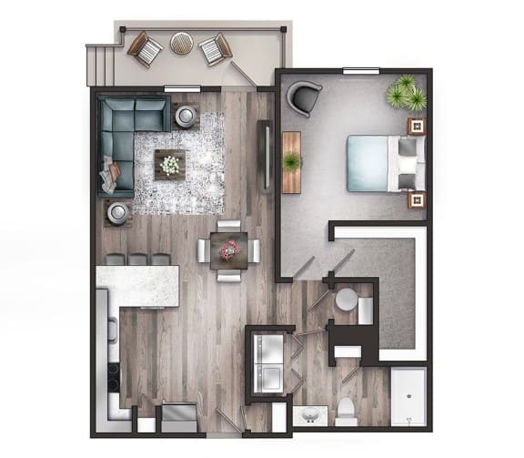 Cove one bedroom one bathroom