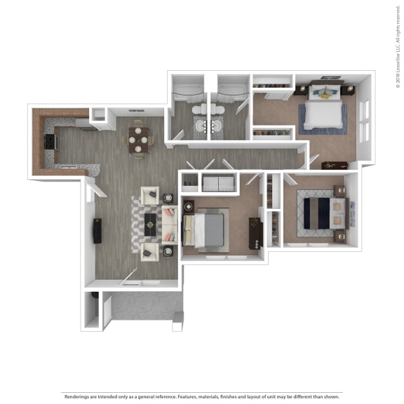 3C Floor Plan at Edgewater at the Cove, Oregon City, OR, 97045