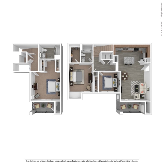 Floor Plan  3D Floor Plan at Edgewater at the Cove, Oregon City, OR