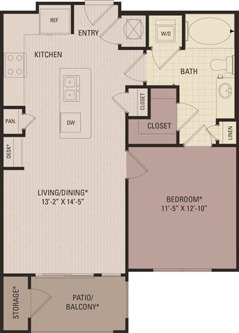 A2 Floor Plan at District 28, Texas