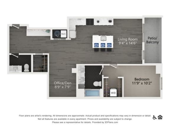 A.12 Floor Plan A.12 Floor Plan at Quattro, Salt Lake City