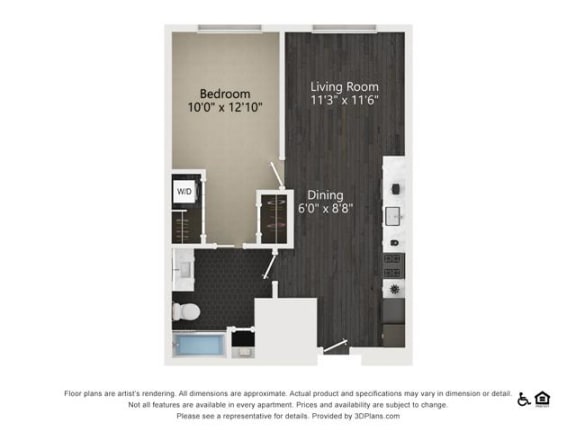 A.4 Floor Plan A.4 Floor Plan at Quattro, Salt Lake City, UT, 84111
