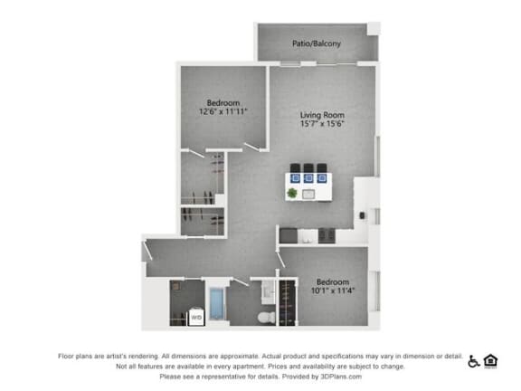 B.8 Floor Plan B.8 Floor Plan at Quattro, Salt Lake City, UT, 84111