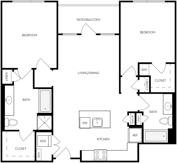 B2 Floor Plan B2 Floor Plan at Upper West, West Jordan, UT, 84088
