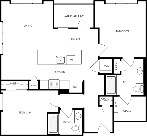B3 Floor Plan B3 Floor Plan at Upper West, West Jordan, UT