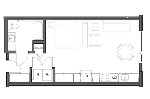 Studio B1 floor plan