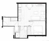 Floor Plan  E Floor plan at Tellus on Dexter, Seattle, 98109