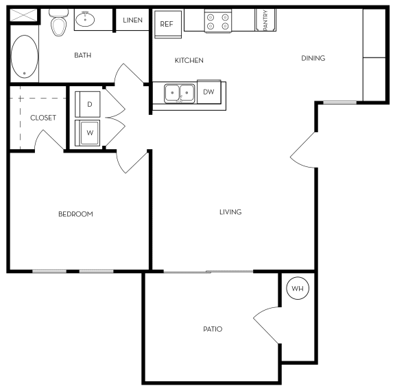 Willow Floor Plan at Lasselle Place, California