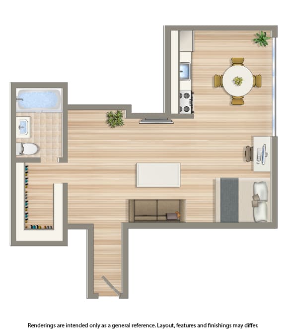 Brunswick house studio apartment floor plan