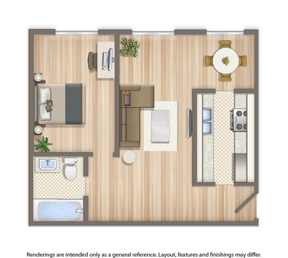 1 bedroom floor plan 650 squared feet