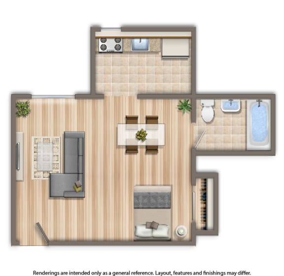 dupont apartments studio floor plan