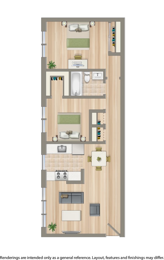 jasper place 2 bedroom apartment floor plan