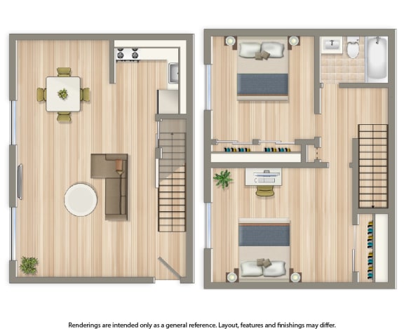 naylor overlook apartments two bedroom duplex floor plan
