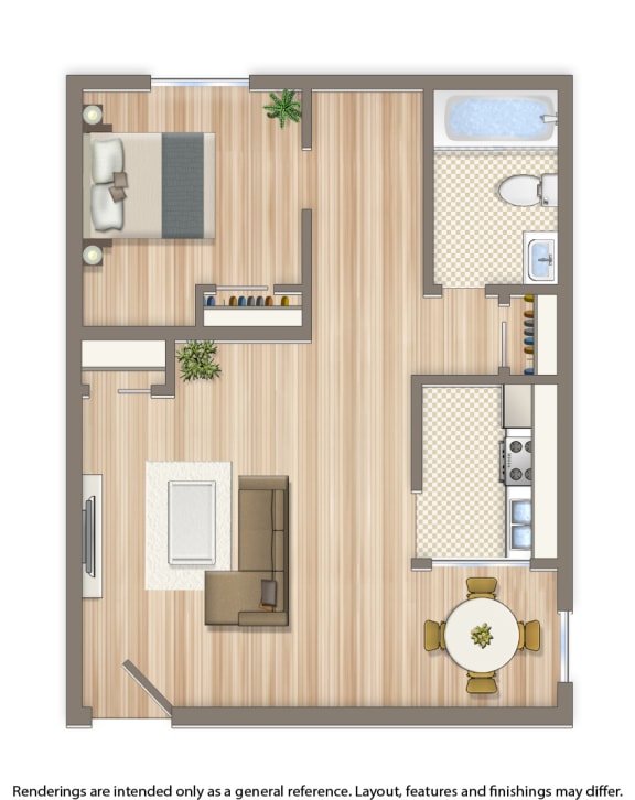 richman apartments 1 bedroom floor plan
