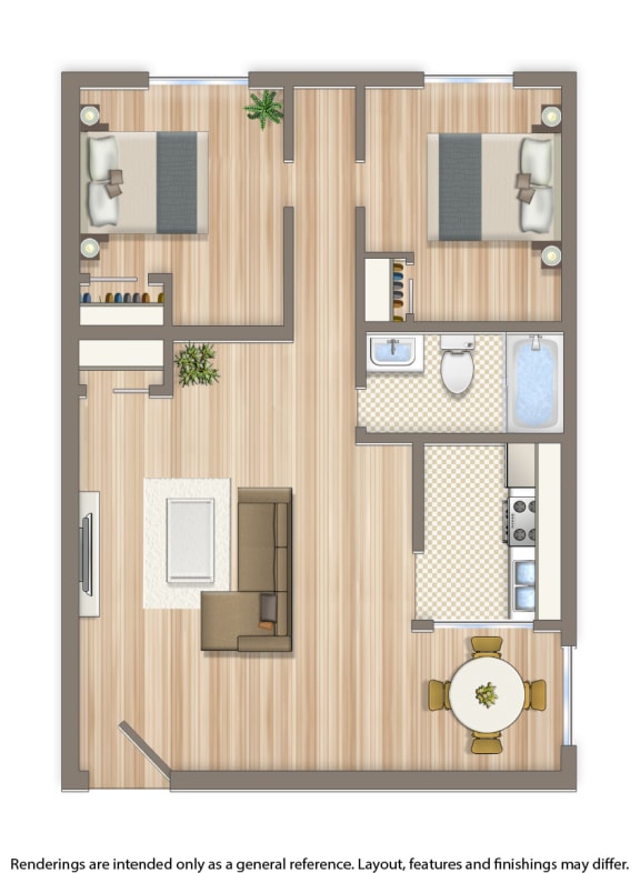 richman apartments 2 bedroom floor plan