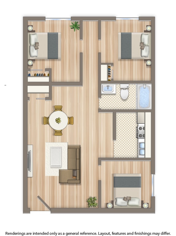 richman apartments 3 bedroom floor plan