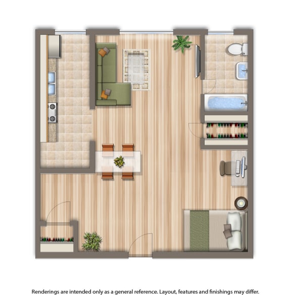 studio apartment 2d floor plan at 1818 riggs place