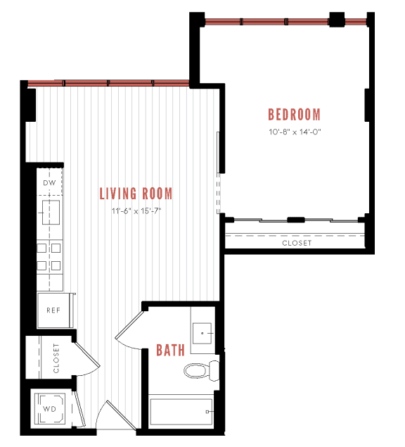 Studio, 1 & 2 Bedroom Apartments in NoMa, DC Press House