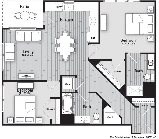 The Blue Meadow Floorplan