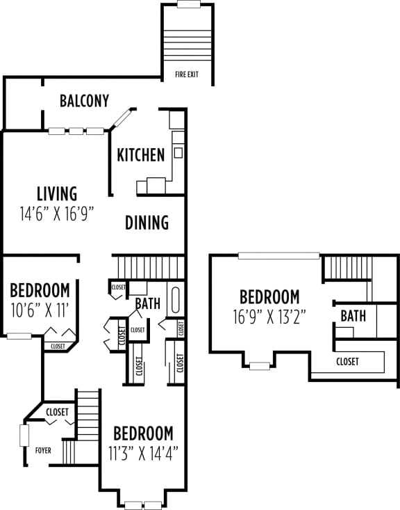 1, 2 & 3 Bedroom Apartments in Glen Mills Madison Glen Mills