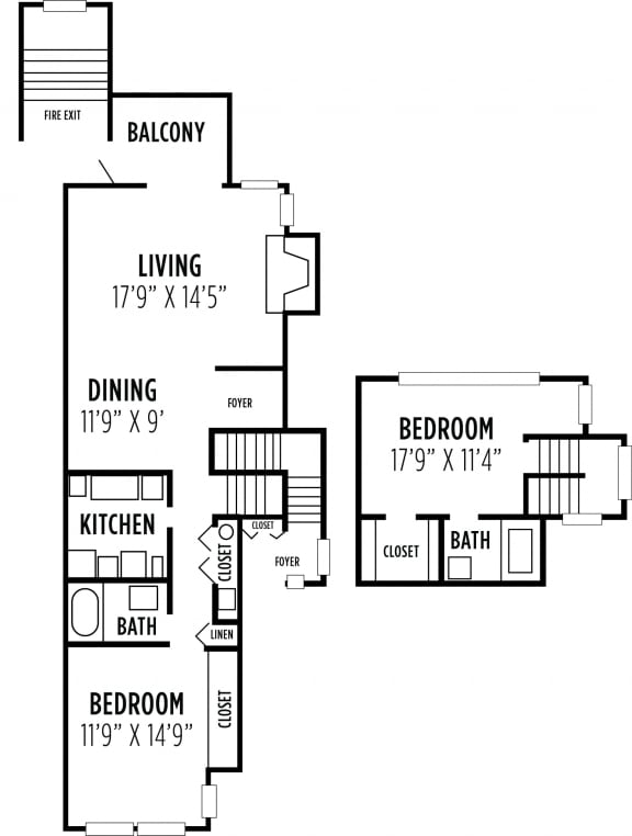 1, 2 & 3 Bedroom Apartments in Glen Mills Madison Glen Mills