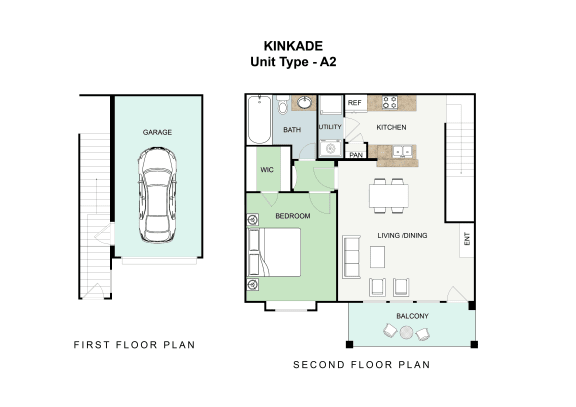 1 bedroom 1 bathroom Floor plan A at Landing at Round Rock, Round Rock, 78681
