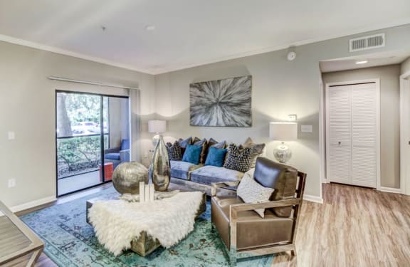 Spacious Living Room at The Preserve at Westchase in Tampa, FL