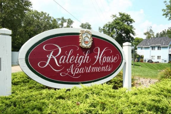Signboard To Property at Raleigh House Apartments, MRD Apartments, Michigan, 48823