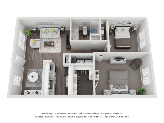 1 bedroom, 1 bathroom, at The Life at Park View, Pasadena, 77502