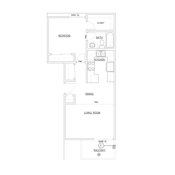 Floor Plan  1B5H