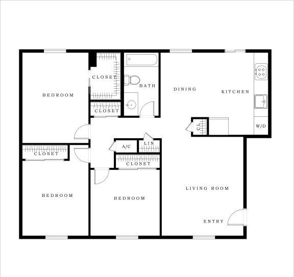 Floor Plans of Keystone in Jonesboro, GA