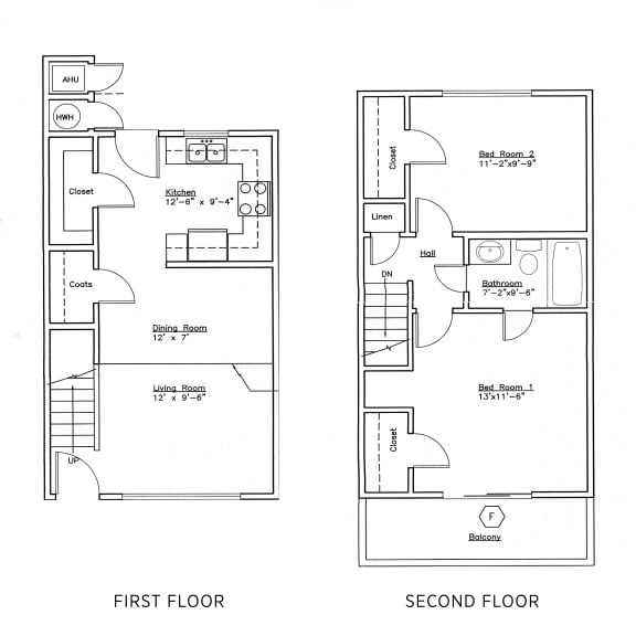 Floor Plan  2B2B5T