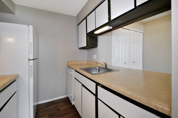Carlyle place apartments kitchen with granite like counter tops