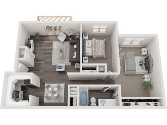southridge apartments floor plan unit b1p
