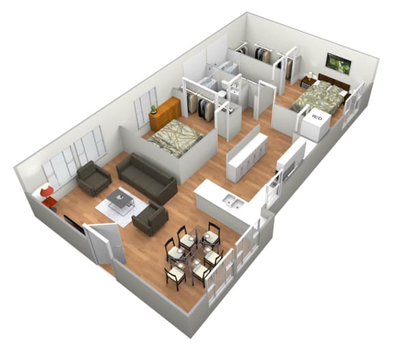 Devesa Floor Plan at LEVANTE APARTMENT HOMES, California, 92335