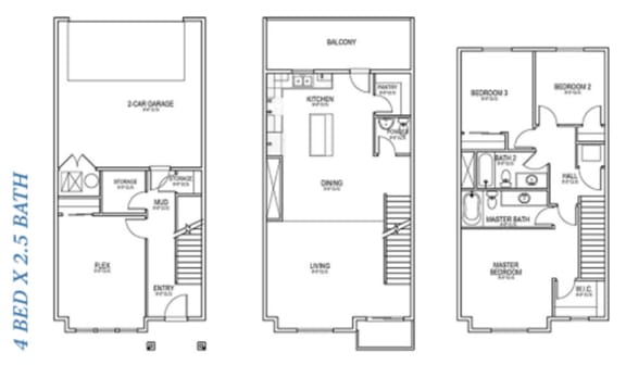 Floor Plan Four Bedroom