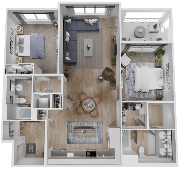 Floor Plan  2 bedroom apartments for rent in riverside ca