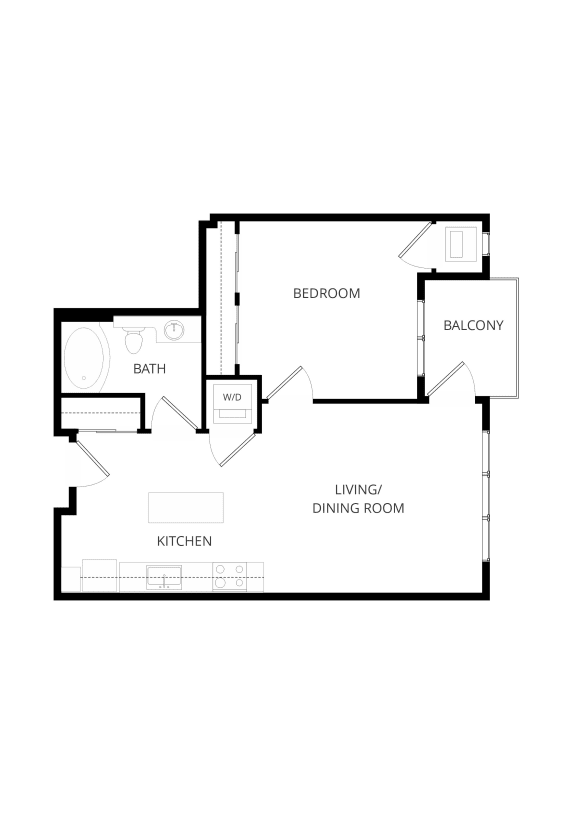 Floor Plan  B3 1x1