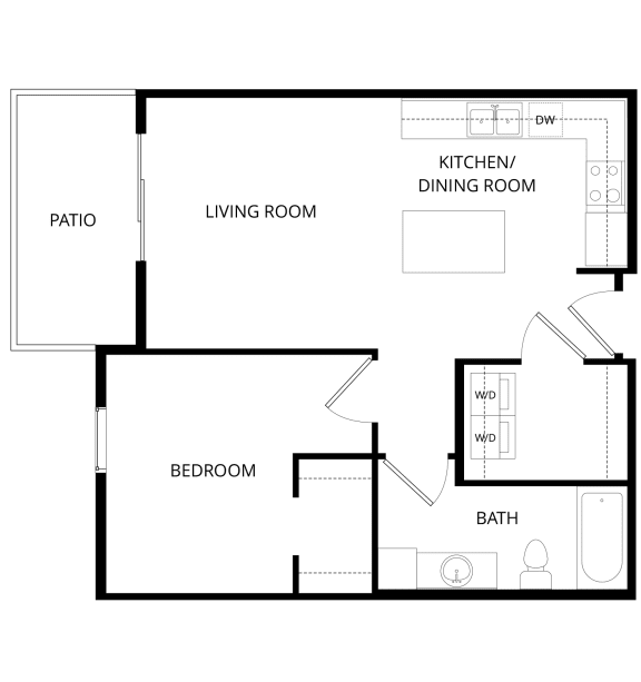  Floor Plan 1x1 Meadow