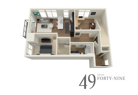 Floor Plan  Forty Nine
