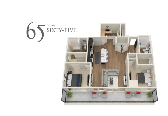 Floor Plan  Sixty Five