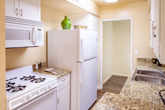 one bedroom kitchen and pantry at Country Village Apartments, Jurupa Valley, CA, 91752