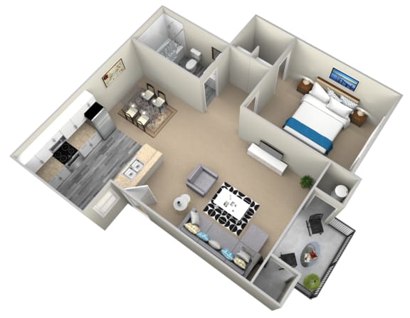 1 Bedroom Apartments 700 Sq.Ft. at Raintree Apartments in Highland, CA