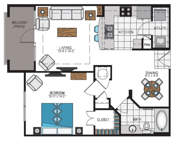 Floor Plan  conroe tx apartments