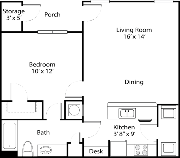 Floor Plan  preserve apartments in bartlett, tn offering 1, 2, and 3 bedroom homes