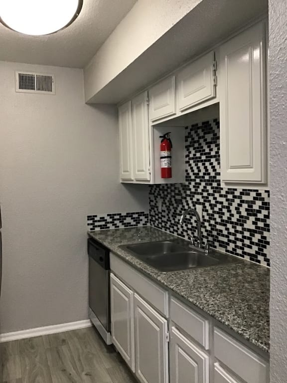 a kitchen with a sink and a dishwasher