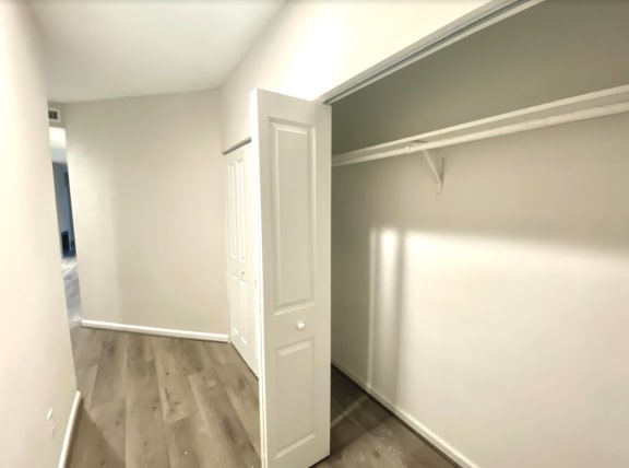 Hallway Storage at Augusta Court Apartments, Houston, Texas
